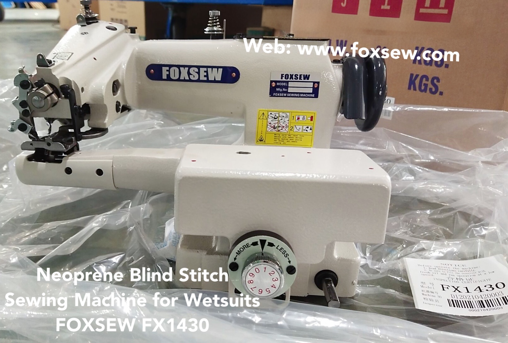 Neoprene Blind Stitch Sewing Machine FOXSEW FX1430 -14