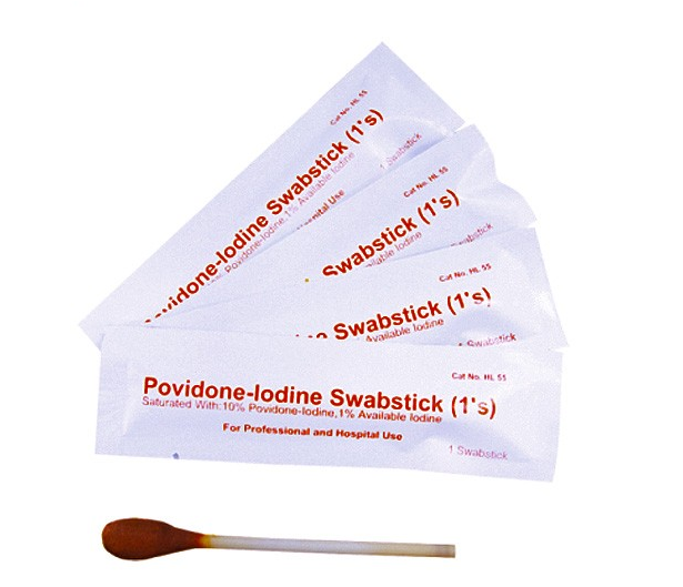 Thuốc gạc Povidone-iodine vô trùng dùng một lần