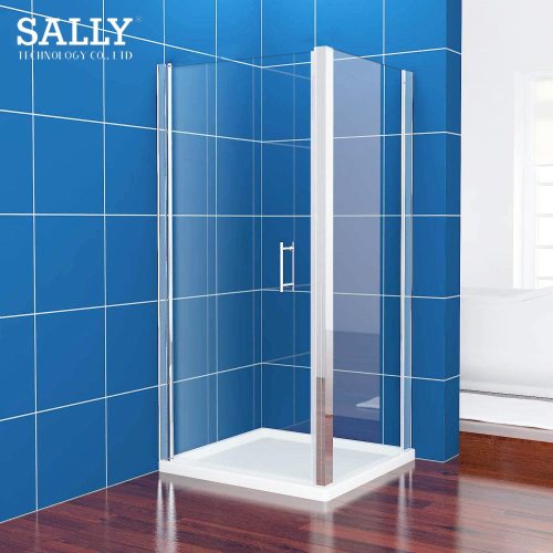 Sally Salle de bain Réunion de la salle de bain Douche de la porte de 6 mm pivotée de 6 mm