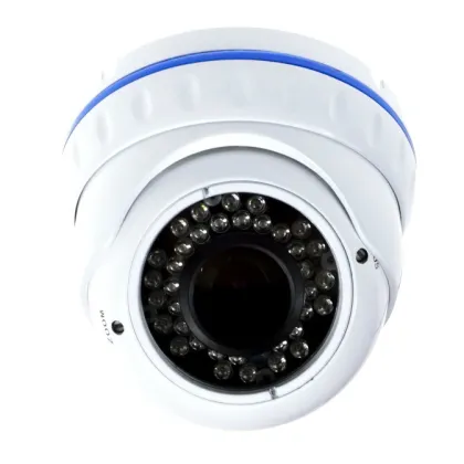 Waterproof CCTV Cameras Manual Zoom Lens 3-Axis Metal Dome Camera