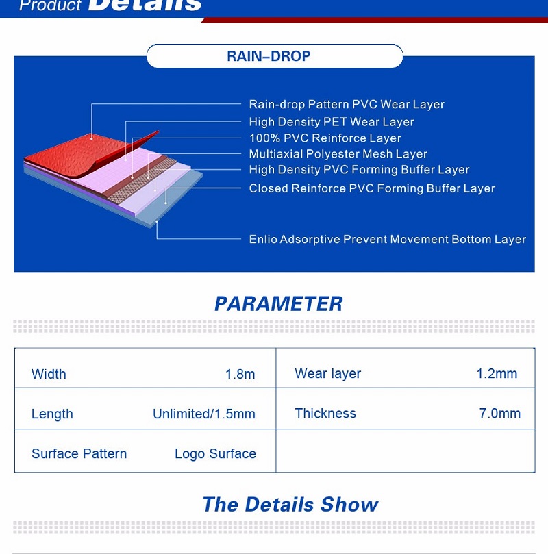 Handball PVC Sports Flooring IHF approved