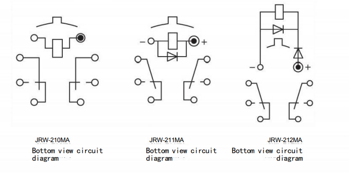 JRW-212MA TO-5 application and pin configuration details