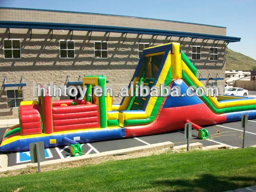 Fun play jump inflatable obstacle course for sale