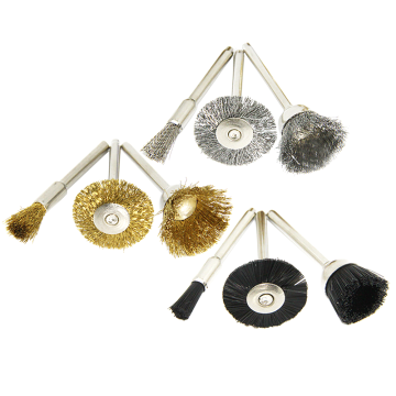 Wholesale Factory Polishing and Cleaning Tools: 3.2mm & 2.3mm Shank Steel, Brass, and Wire Brushes & Wheels
