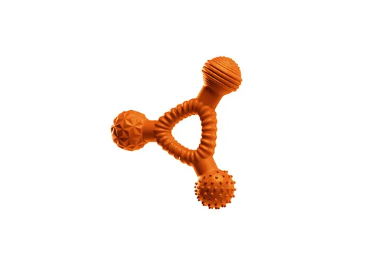 Triangle Rubber Chew Toy for Dogs – Bite Resistant