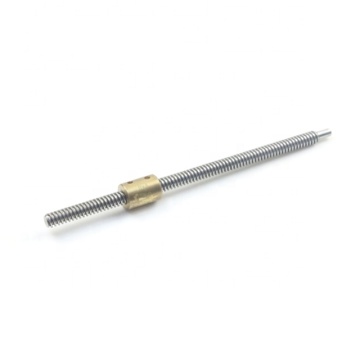 Tr8x3 lead screw with brass nut