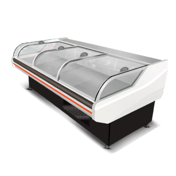 Factory Customized 220V Refrigerated Meat Display Cabinet for Supermarkets