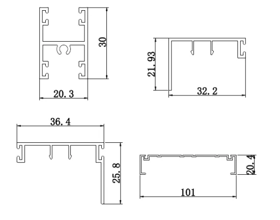 Here are the product names in English based on the diagram