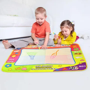 4 Types Water Drawing Mat & 2 Magic Pens Drawing Books Painting Board in Drawing Toys Early Educational Toys Gift for Kids