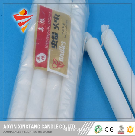 white flute candle 