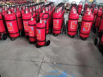 100Kg Powder Trolley Fire Extinguisher Welding Type