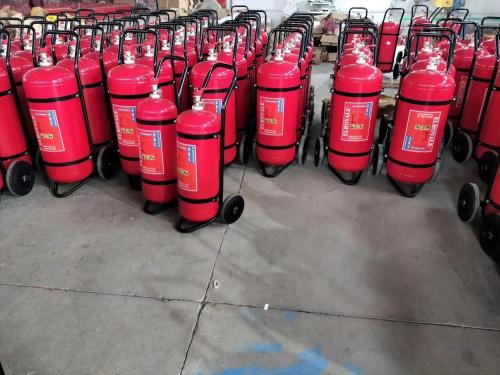 Tipo di saldatura estintore da 100 kg di carrello in polvere