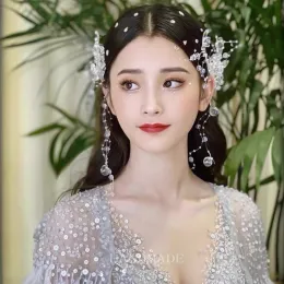 Wholesales Korean Princess Tassel Crystal Hair Clip