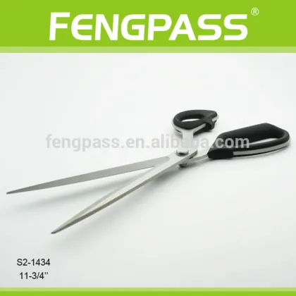 11.25" black stainless steel office paper Scissors S2-1434