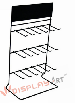 3 layers floor standing metal display rack
