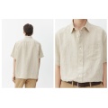 Men's Cotton Linen Shirt Top