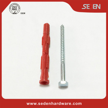 China manufacturer factory price new type plastic frame fixing anchor with Hex screws