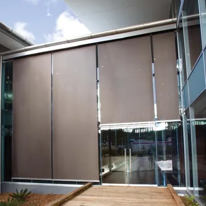 Roller Blinds and Sunscreen Curtains with Outdoor Blinds