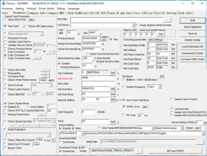 Change or Clone CID Number Machine for CID SD Card - SM2702 Chorus SMI