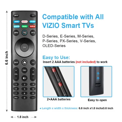 New Remote XRT140 Universal TV Remote Control for VIZIO LED LCD HD 4K UHD HDR Smart TVs