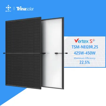 Trina Vertex S+ Series Solar Panels: 425W to 450W Full Black Dual Glass Models in Eu Rotterdam Stock