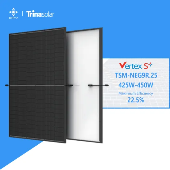 Trina Vertex S+ Series Solar Panels: 425W to 450W Full Black Dual Glass Models in Eu Rotterdam Stock