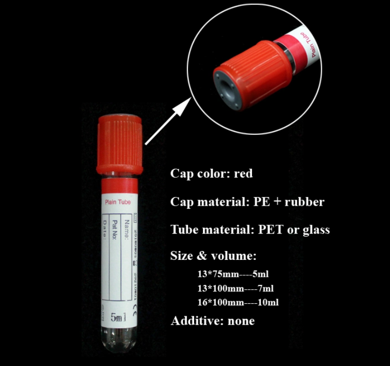 16*100mm Blood Collection Tube for Medical Consumable