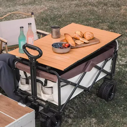 Folding Utility Wagon Cart Heavy Duty Foldable Outdoor Garden Camping Cart