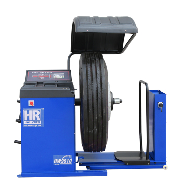 HW9910 CE Truck Wheel Balancer with Wheel Trolley for Tires Up to 26\