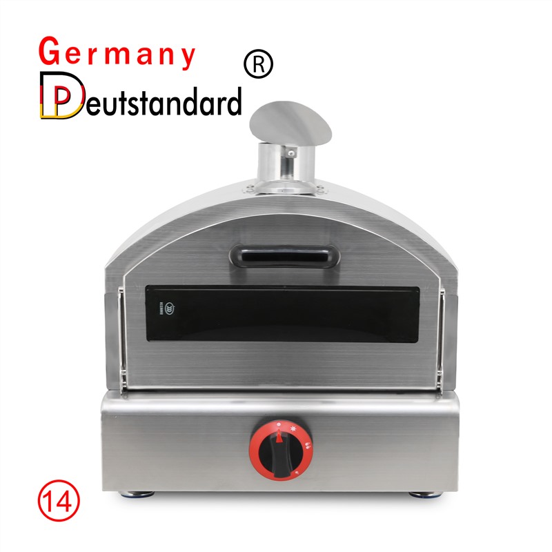 Gas mini pizza oven with stainless steel