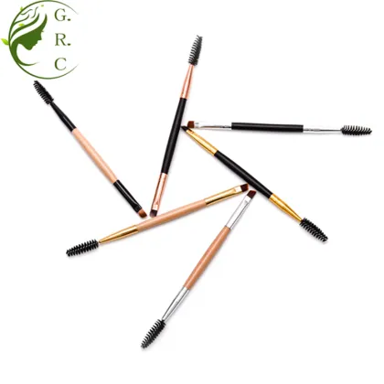 Double Ended Eye Brush Angle Eyebrow Brush