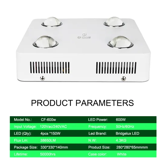 Factory wholesale led grow light full spectrum lights 600w plant growing lighting