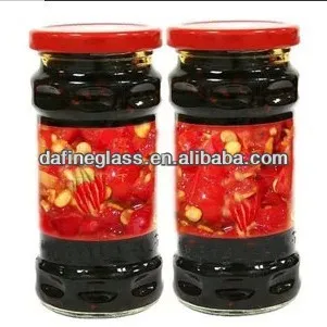 200ml spices/sauce /jam glass bottle with screw cap