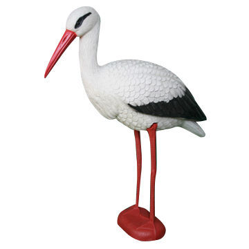 Plastic Crane for hunting and garden decoration, made of PE