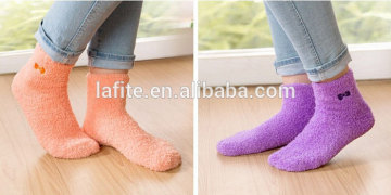 Womens cozy home crew socks