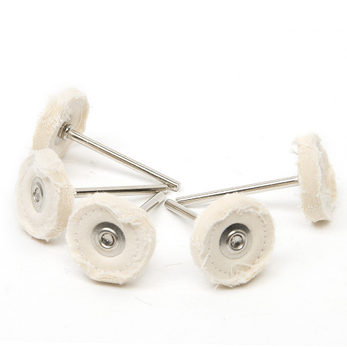 yellow leather muslin cotton cloth buffing wheel