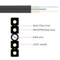 ftth duplex G657A1 outdoor terminated fiber optic cable