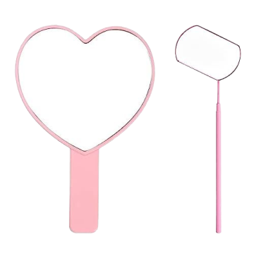 Portable Heart-Shaped Makeup Mirror for Women