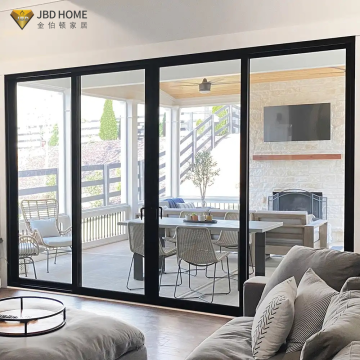 Cửa trượt nhôm chịu nhiệt nặng Kính cường lực đôi Low-E | JBDHOME