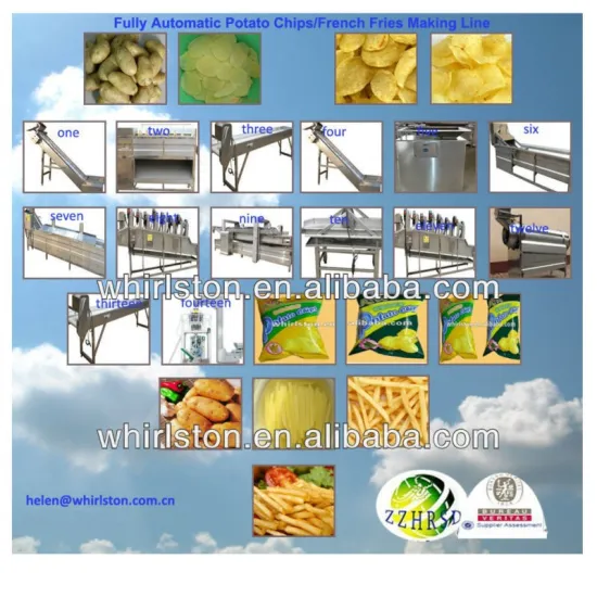 french fries/fried potato chips equipment