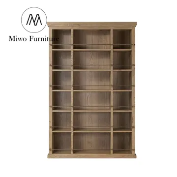 Modern Solid Wood Villa Country Style Custom Multilayer Bookcase