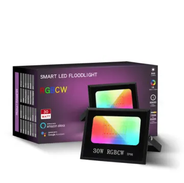 RGBW LED Flood Lights: 30W, 50W, 100W Smart Outdoor Landscape Lighting with App Control