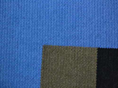 Blue Wool Blend Fabric For Clothes , 50% Wool 50% Polyester Dm005