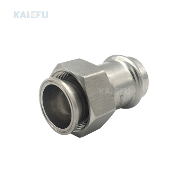 Stainless Steel Double Compression Union Fitting - EN 10311, DIN DVGW Standards - Female Threaded Pipe Joint