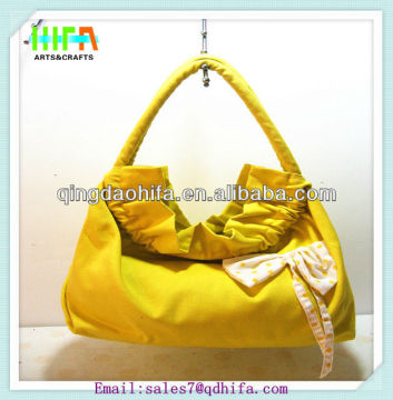 HIFA Designer Yellow Canvas Tote Bag Wholesale Canvas Shoulder Bags
