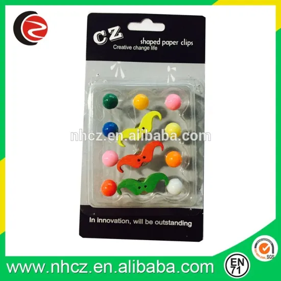 Colorful Mustache Push Pin