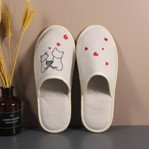 Natural material environmental protection hotel room slipper