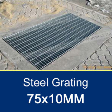 75x10mm Steel Grating Catwalk 1-1/4"x1/4"
