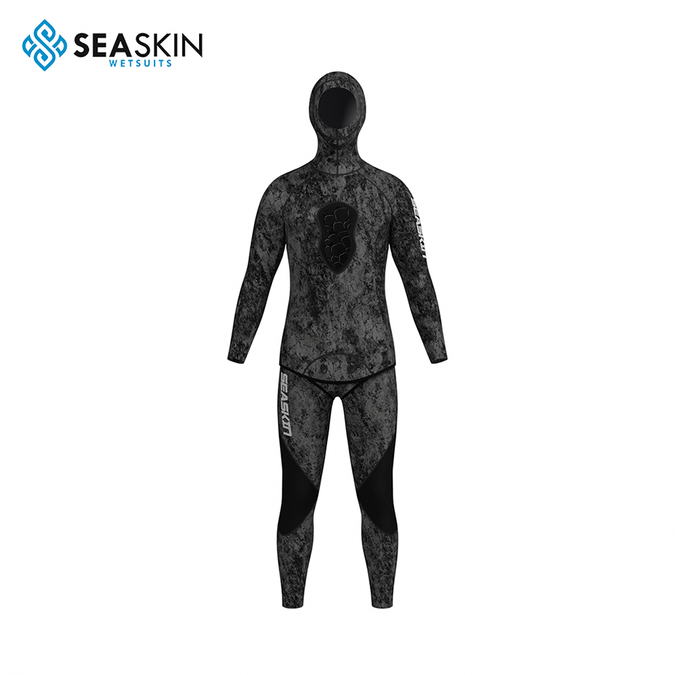 Seaskin 2.5mm spearfishing menyelam yamamoto camo wetsuit