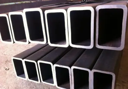 Black Welded Rectangular / Square Steel Pipe/Tube